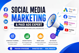 do social media marketing and paid ads