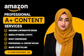 design and upload professional a plus content