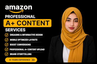 design and upload professional a plus content