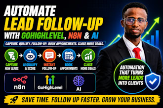 automate lead follow up with gohighlevel, n8n and ai