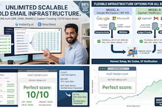 setup scalable cold email infrastructure for instantly and smartlead