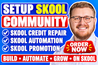 setup skool community skool credit repair skool automation skool promotion