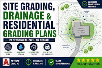 design site grading, drainage and residential grading plans