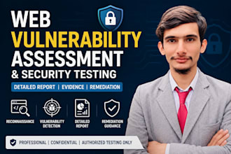 perform web vulnerability assessment and security testing with a detailed report