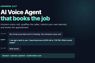 build an ai receptionist that answers and books calls