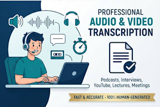 do professional audio and video transcription