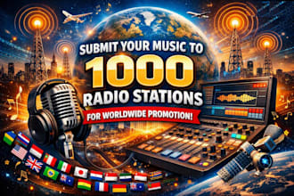 submit your music to 1000 radio stations for worldwide promotion