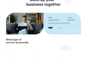 design a modern startup landing page in figma