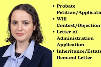 be your probate lawyer and help you get justice in USA, UK, uae