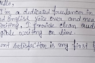 do legible and neat handwriting