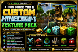 make you a custom minecraft texture pack