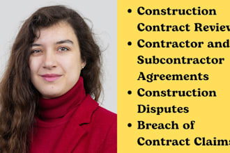 construction lawyer for contract review,disputes, injury compensation,litigation