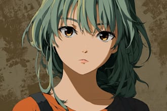 draw an incredible manga, art anime illustration for you