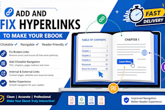 add and fix hyperlinks to make your ebook