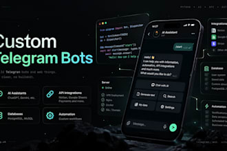 build a custom telegram bot with python and ai