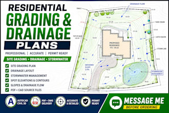 design residential grading, drainage and stormwater plans
