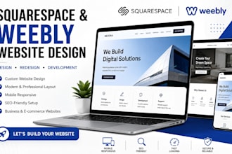 develop, redesign squarespace website design, weebly website for your businesses