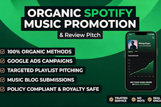 do organic ep music, album promotion and playlist review pitch