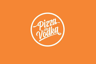 design unique pizza alla vodka logo