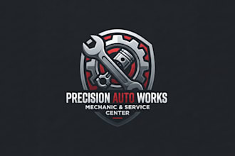 design a powerful and professional mechanic logo