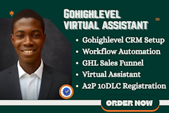 gohighlevel virtual assistant gohighlevel crm expert go highlevel workflow a2p