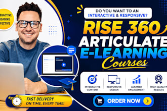 prepare interactive elearning courses using articulate rise 360