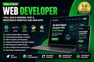 be your full stack web developer and programmer for secure and efficient web app