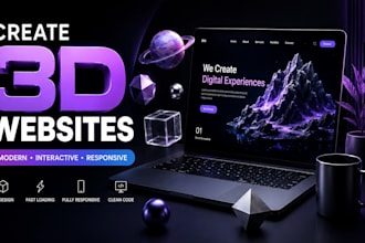 create a modern 3d website for your niche