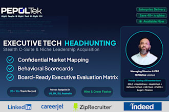 source screen and headhunt top IT, business talents