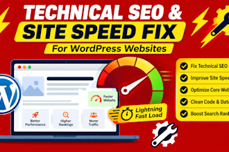 fix technical SEO issues and site speed on wordpress