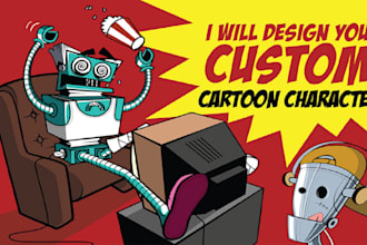 design a 2d vector cartoon character for you