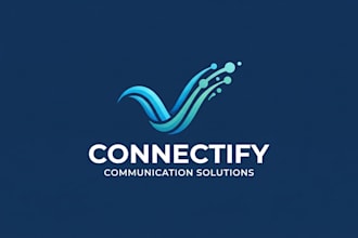 design a modern and professional communication logo