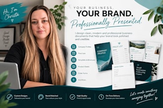 design clean and modern business documents