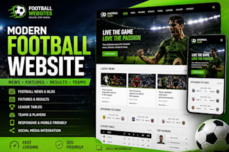 build a modern football news fixtures and results website