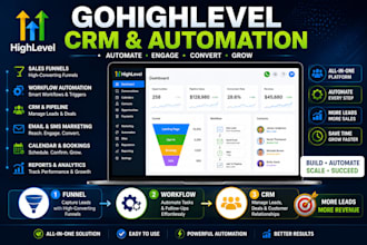 build gohighlevel CRM automation funnels workflows