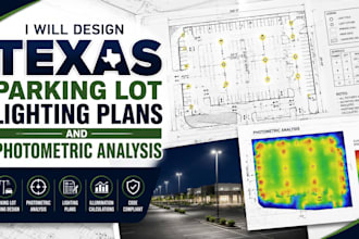 design texas parking lot lighting plans and photometric analysis
