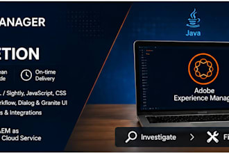 fix adobe experience manager aem bugs and develop custom components