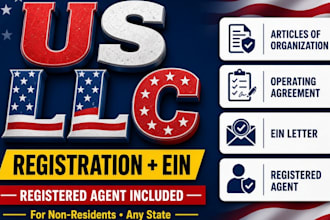 register your US llc and ein in any state for non residents
