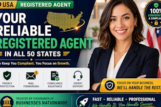 provide US registered agent service for all US state, register US llc and ein