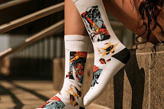 design custom and unique socks design