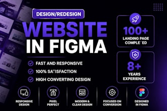 design a modern website UI UX and figma website mockup, landing page