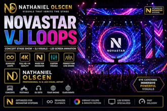 resolume vj loops concert stage show dj visual concerts led screen animation