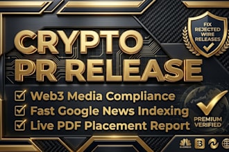write crypto press release web3 pr release token launch pr indexed google news