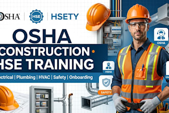 create professional construction osha hse and workplace ai safety training