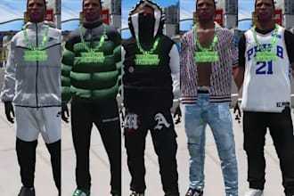 create professional custom chain for gta5 and  fivem chain addon fivem clothing