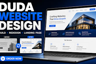 build duda website design and redesign duda website duda landing page design