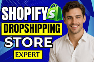 setup shopify store, design or redesign shopify website, dropshipping store