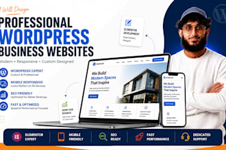 design a professional wordpress business website
