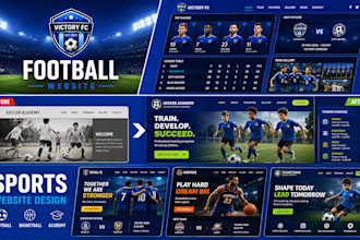 build football website basketball website soccer academy website sport website
