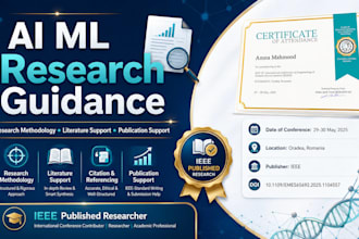 provide ai ml research guidance and publication support